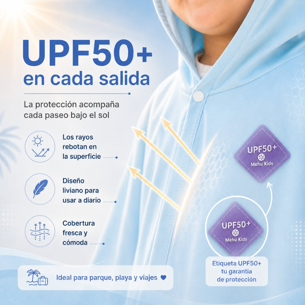 Capa Solar para Bebés y Niños UPF50+ ☀️