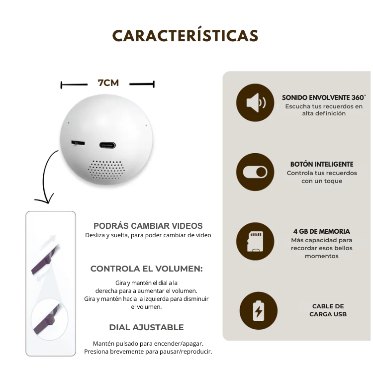 Esfera 4D Cloud Memories®